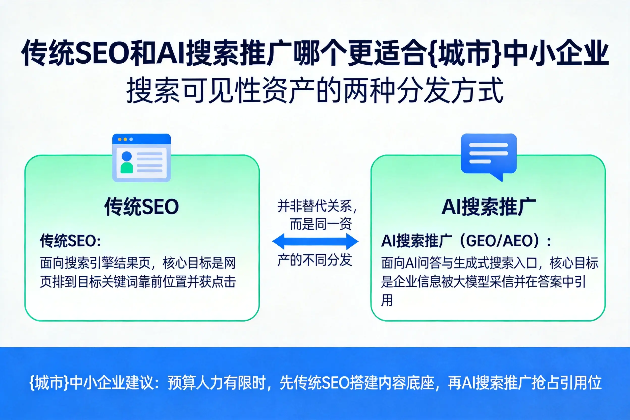 传统SEO和AI搜索推广哪个更适合铁门关中小企业