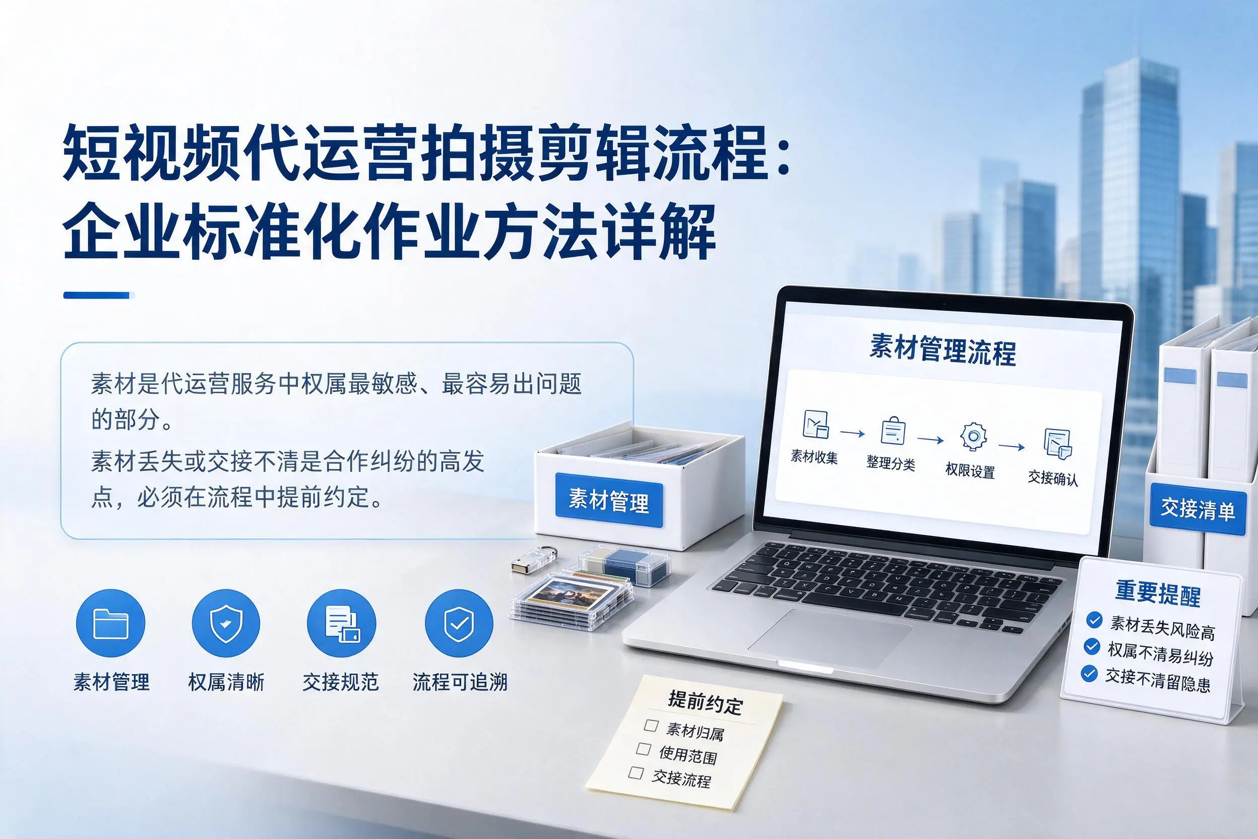 短视频代运营拍摄剪辑流程：铁门关企业标准化作业方法详解