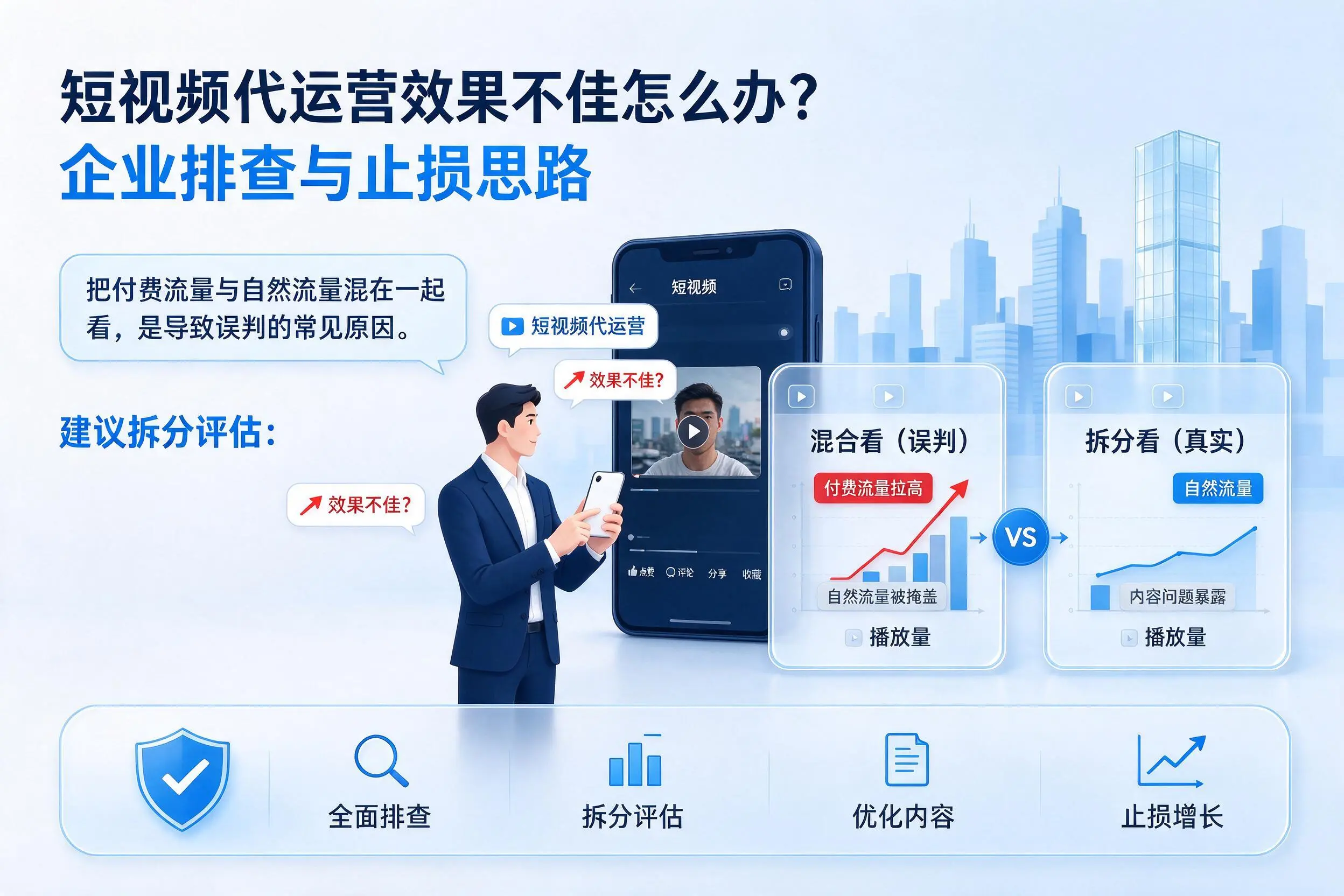 短视频代运营效果不佳怎么办？铁门关企业排查与止损思路