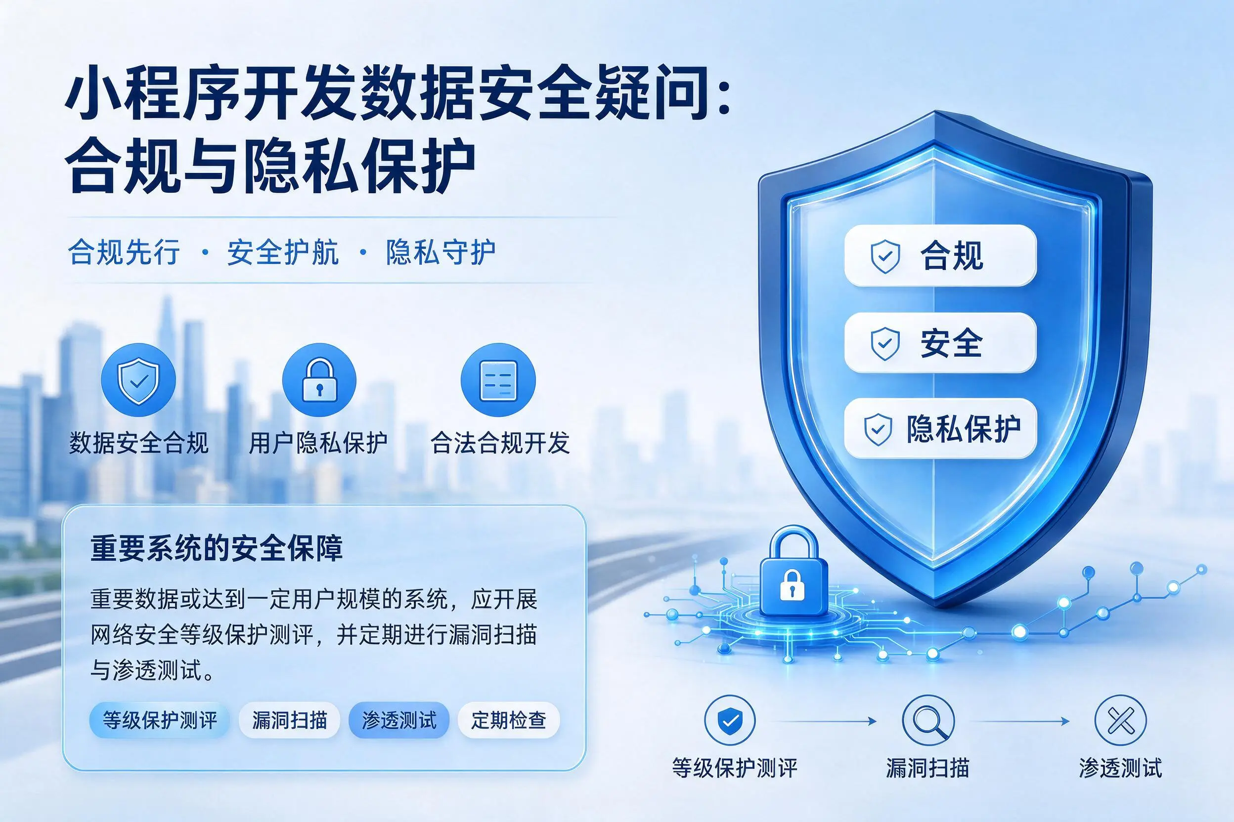 铁门关小程序开发数据安全疑问:合规与隐私保护