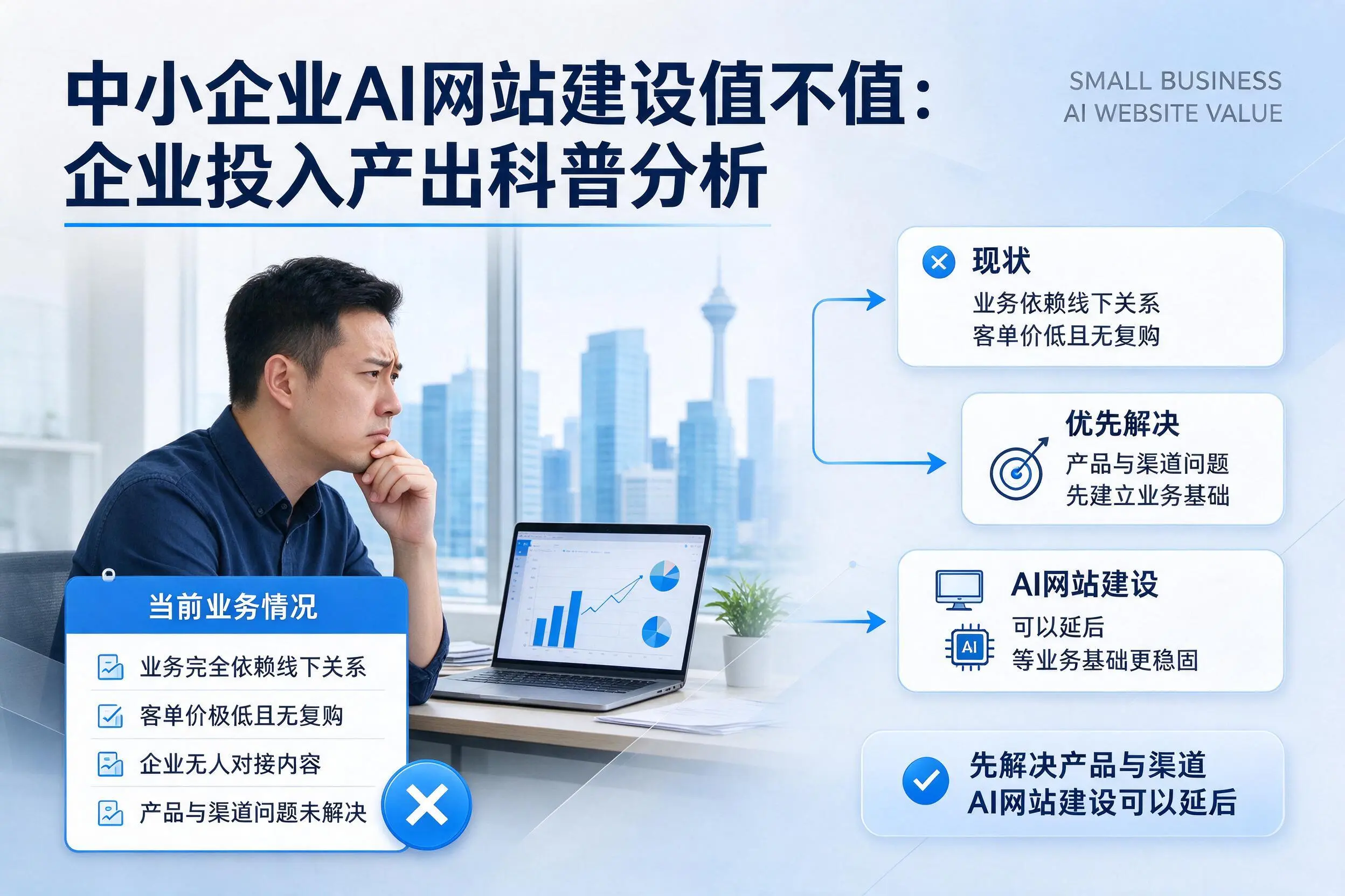 中小企业AI网站建设值不值:铁门关企业投入产出科普分析