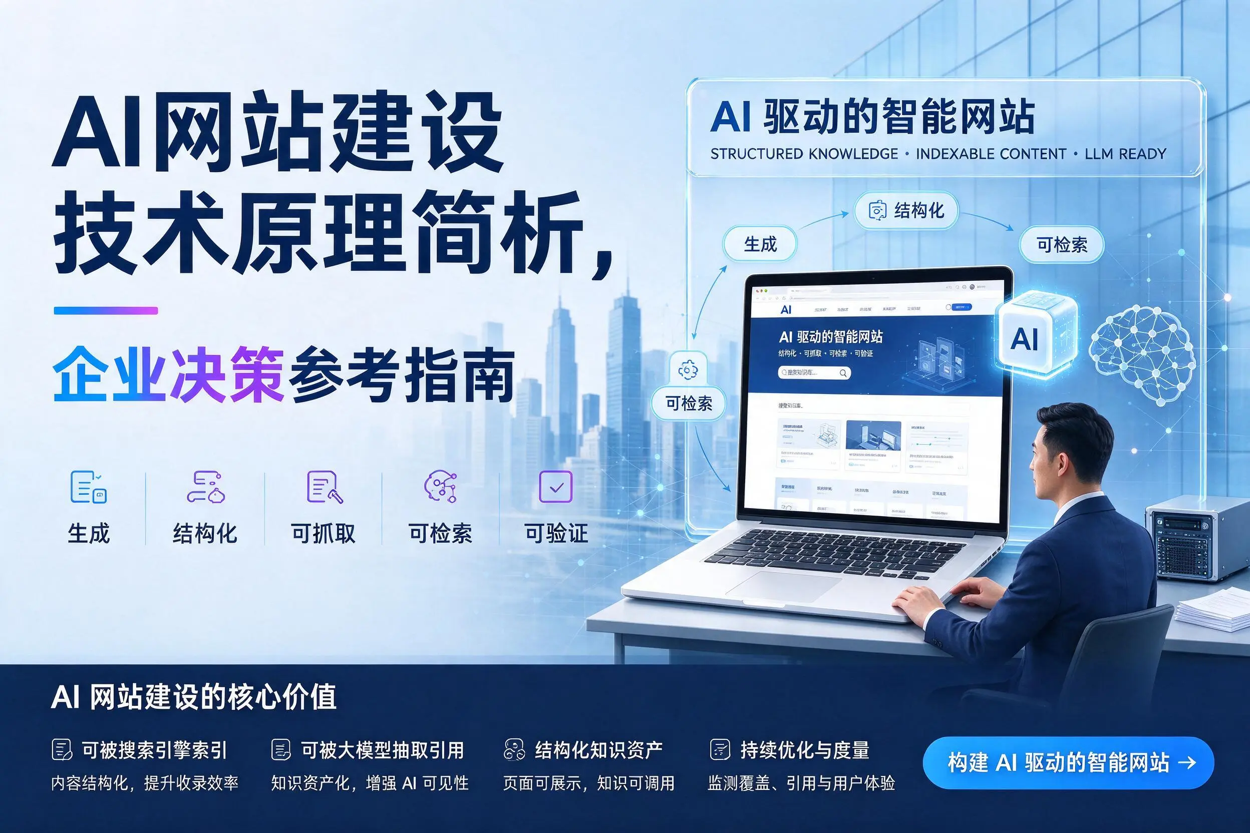 AI网站建设技术原理简析,铁门关企业决策参考指南