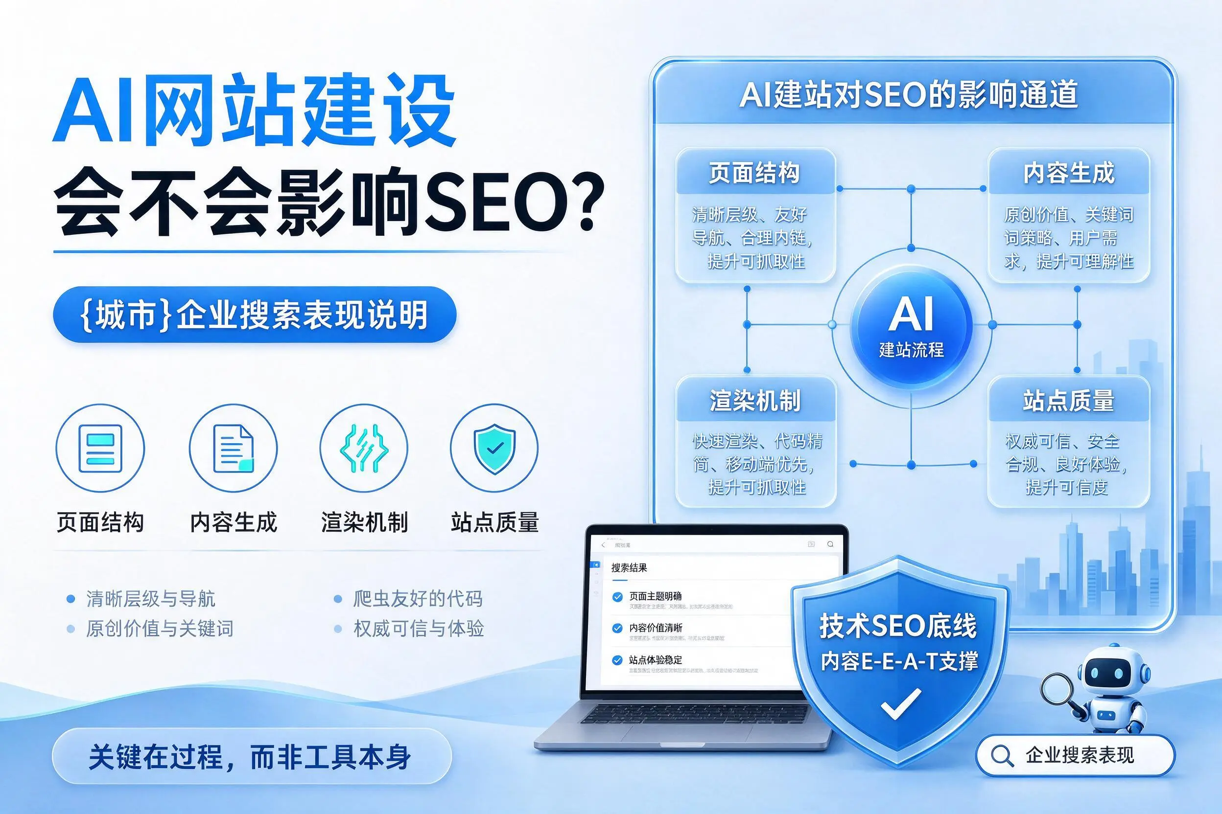 AI网站建设会不会影响SEO？铁门关企业搜索表现说明