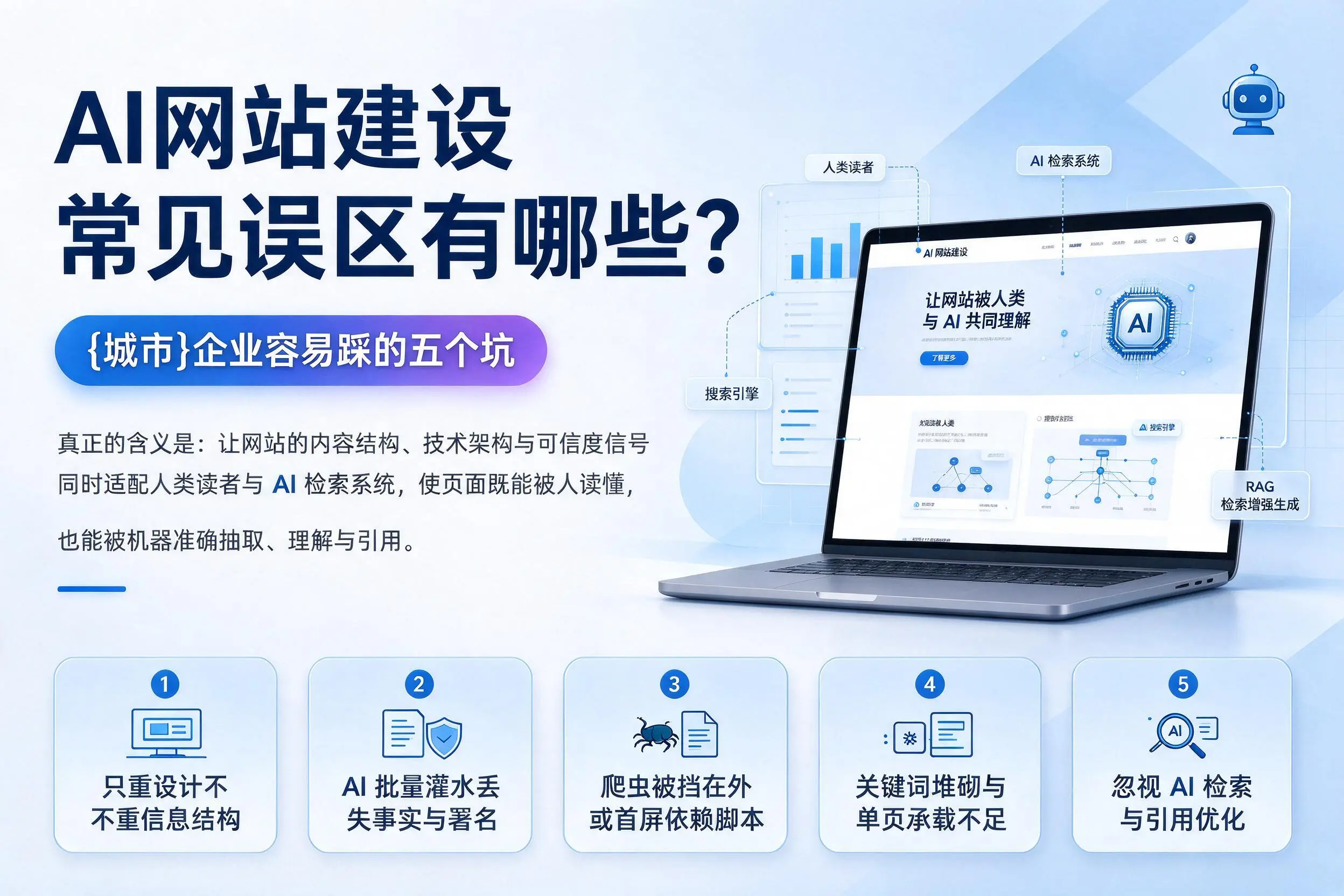 AI网站建设常见误区有哪些？铁门关企业容易踩的五个坑