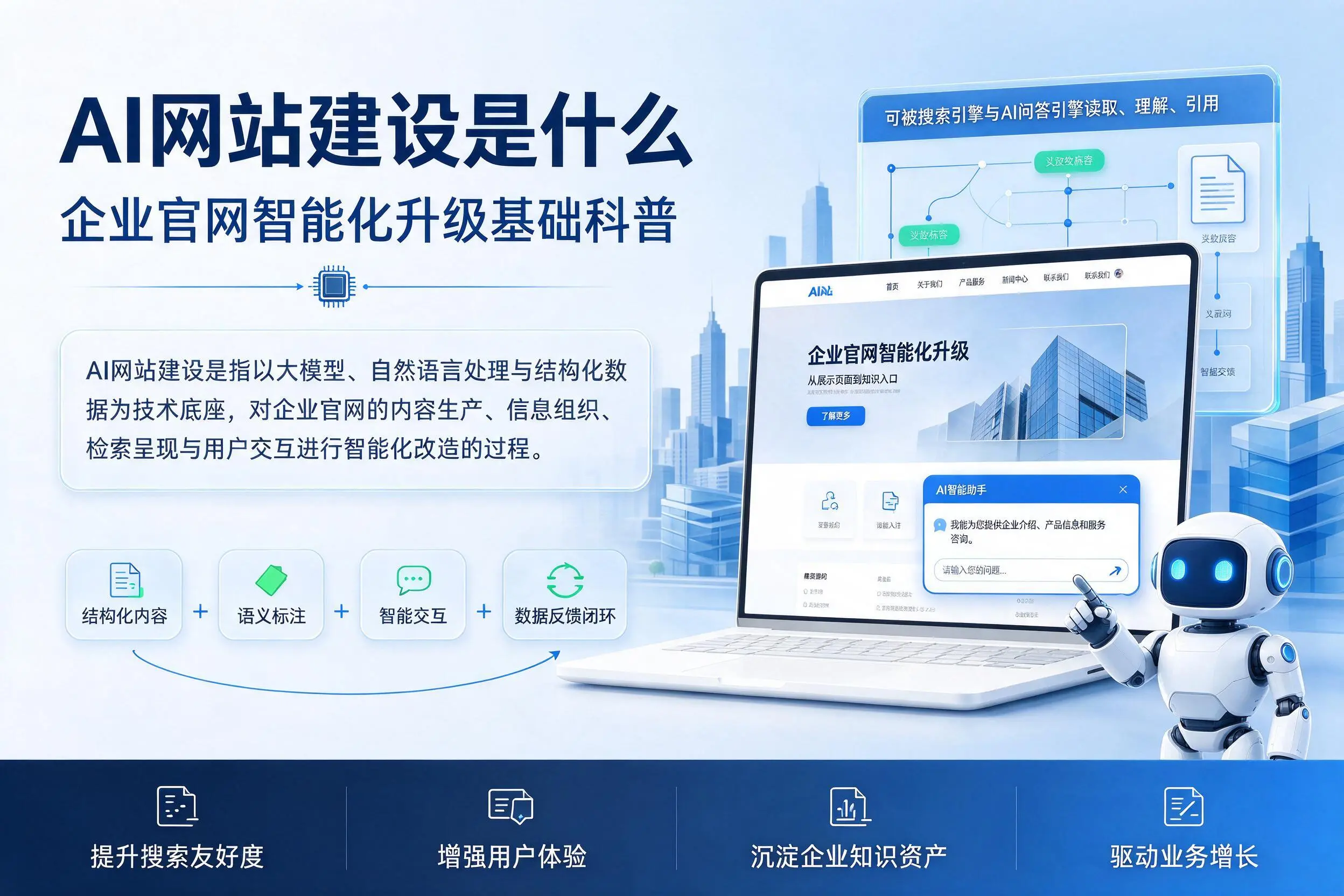 AI网站建设是什么：铁门关企业官网智能化升级基础科普