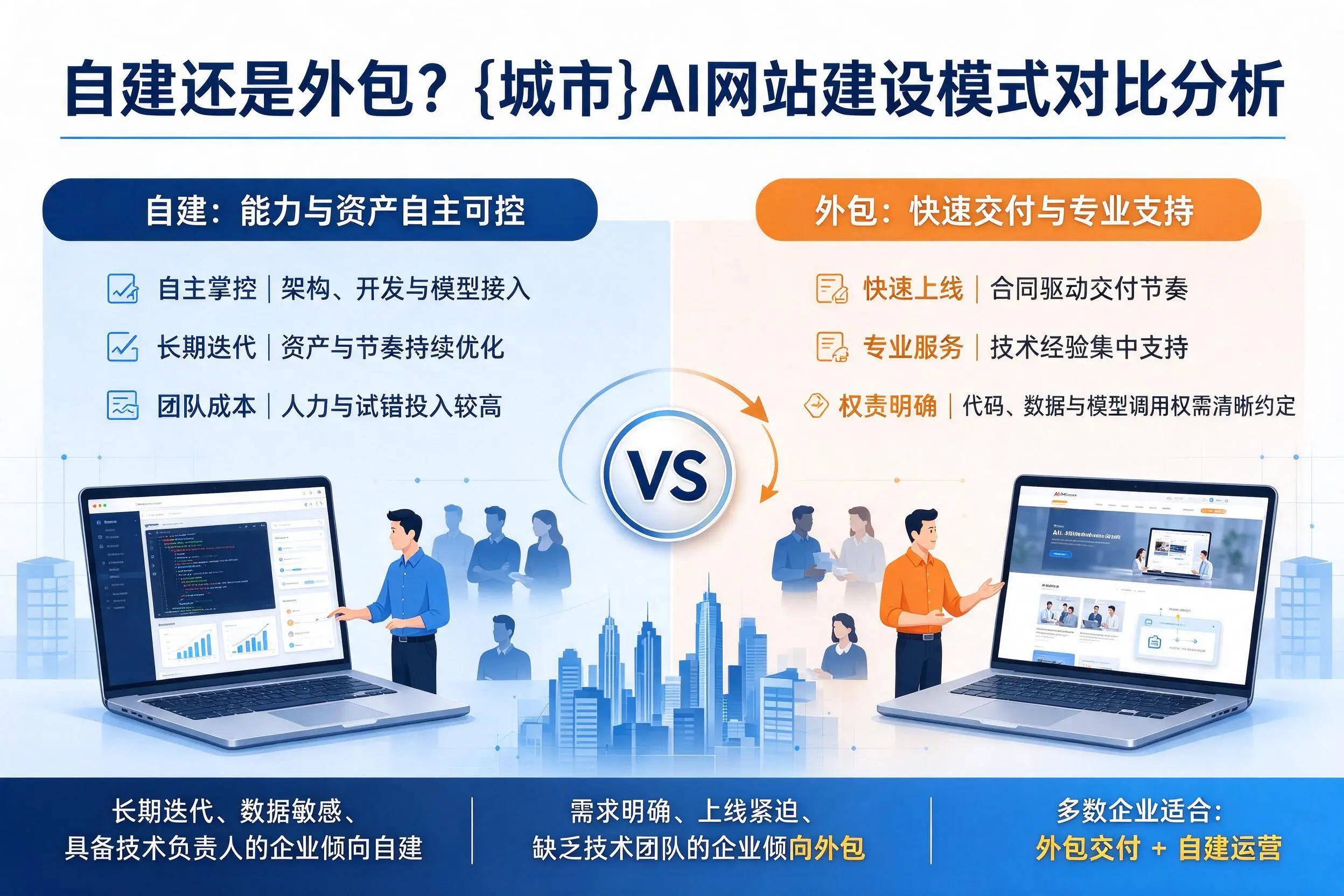自建还是外包？铁门关AI网站建设模式对比分析