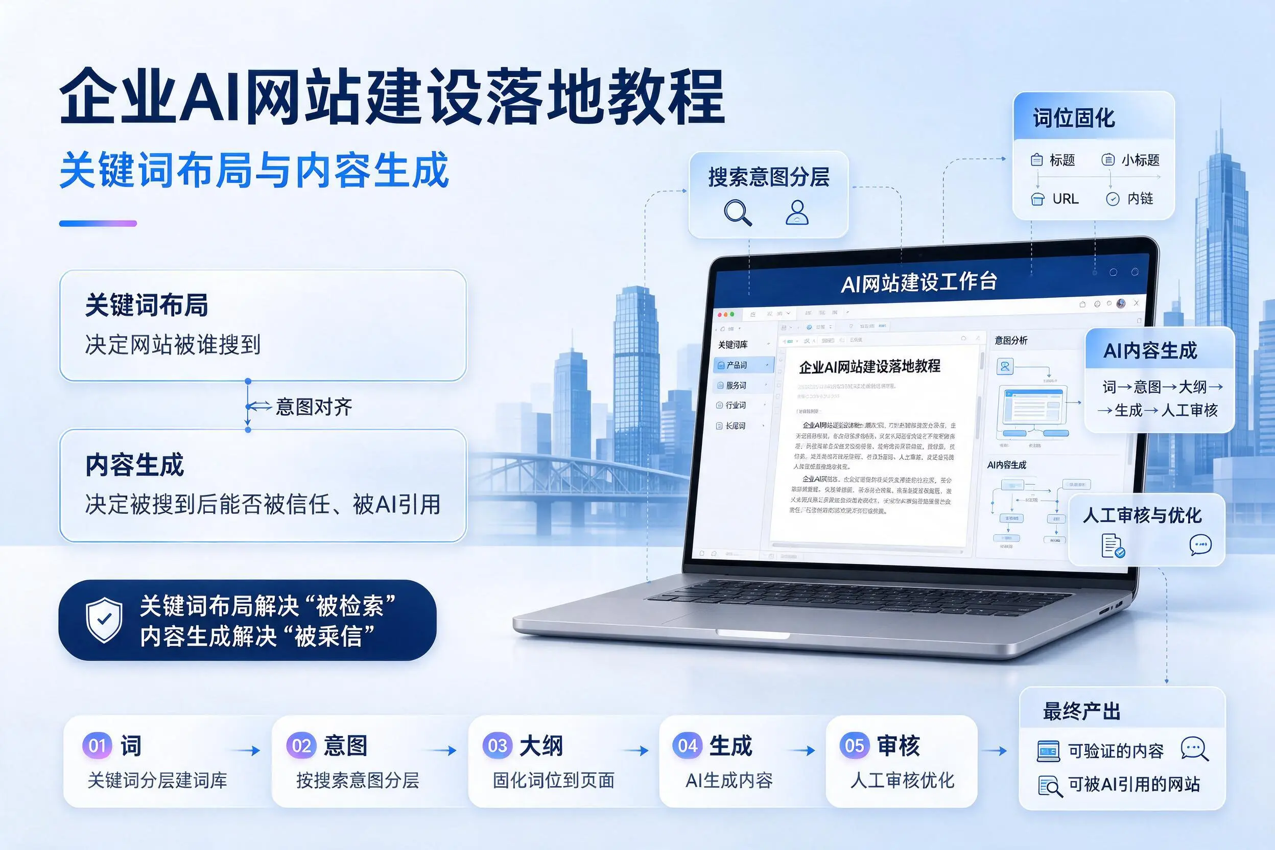 铁门关企业AI网站建设落地教程：关键词布局与内容生成