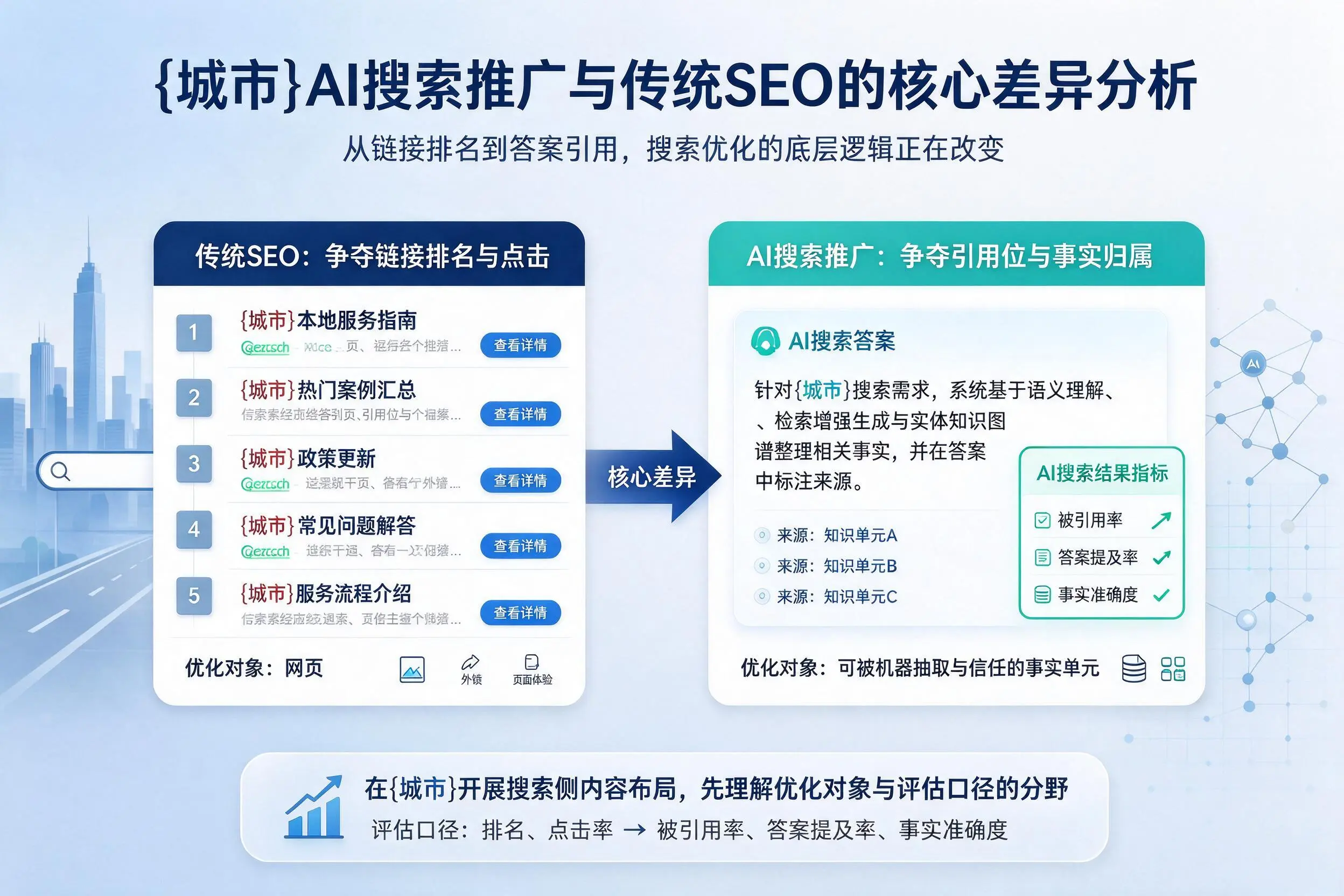 铁门关AI搜索推广与传统SEO的核心差异分析